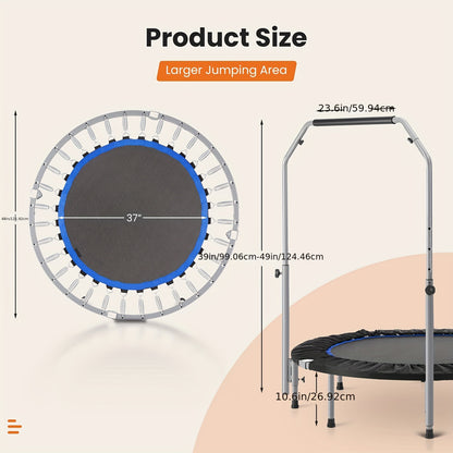 Luminaheart ™ Mini Fitness Trampoline-Max Load 550 lbs